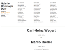 Tablet Screenshot of galerie-ch-duerr.de